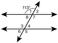 Find the measure of each angle. Assume the lines are parallel. m 2 = a0°. m 3 = a-example-1