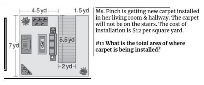 PLEASE HELP ANSWER FAST!! Ms. Finch is getting new carpet installed in her living-example-1