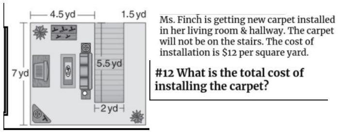 PLEASE HELP ANSWER FAST!! Ms. Finch is getting new carpet installed in her living-example-2