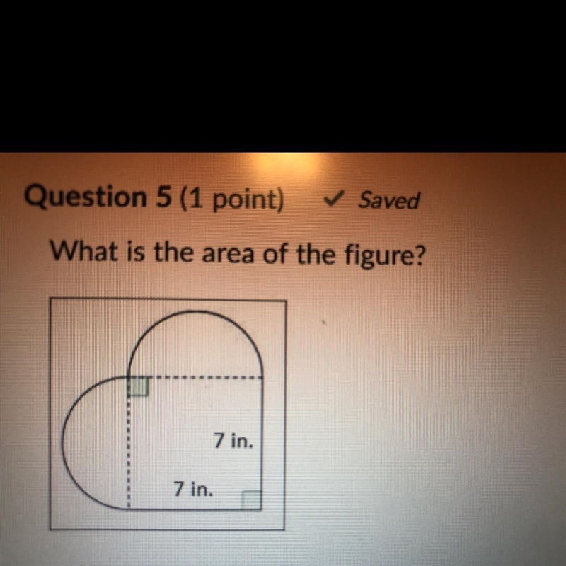 What is the area of the figure?? 70.98in2 59.99in2 87.465in2 202.86in2-example-1