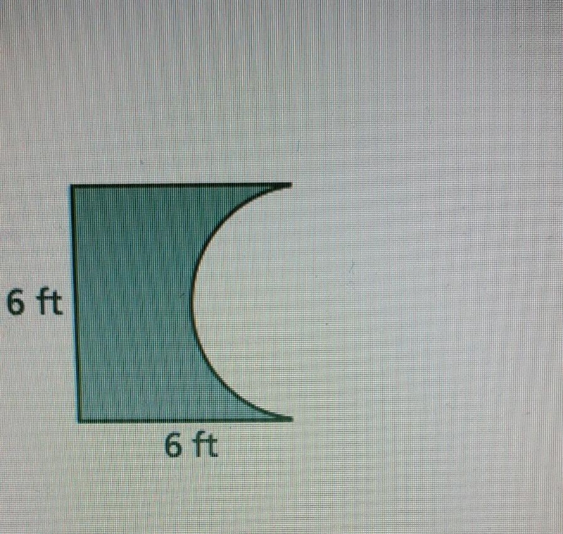 Find the area of the figure to the nearest tenth.​-example-1