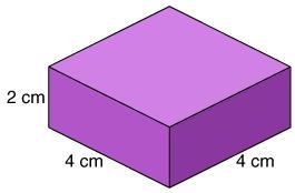 What is the surface area of the rectangular prism below? 16 cm 2 32 cm 2 64 cm 2 128 cm-example-1