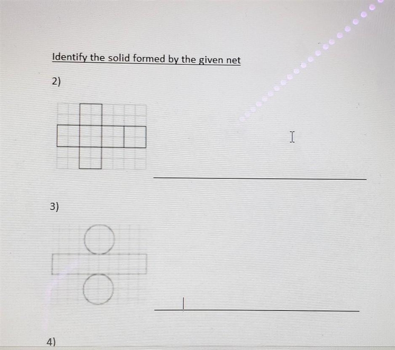 Identify the solid formed by the given net . I'm a professional dumba** please help-example-1