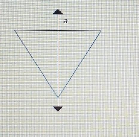 The equilateral triangle shown is rotated about line a. Each side of the triangle-example-1