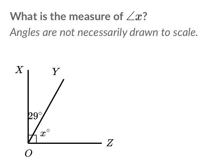 What is the measure of ∠x?-example-1