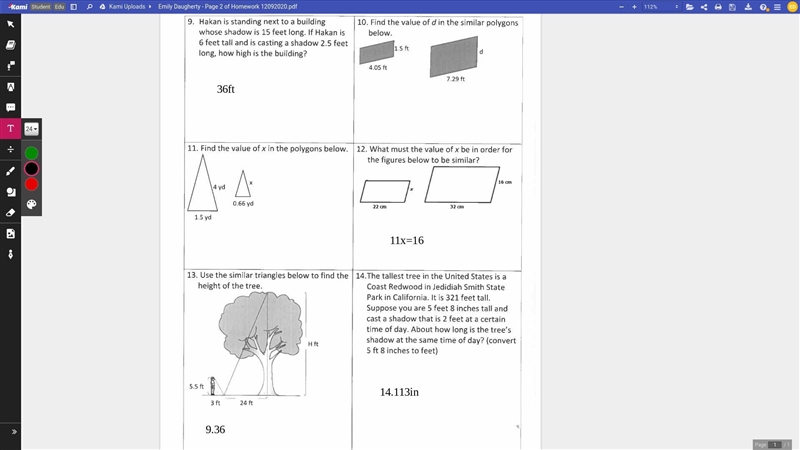 Help!!! I need help on 11 and 10... unless you want to edit other answers.-example-1