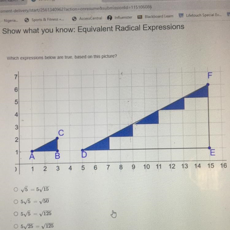 Which expression below is true, based on this picture?-example-1