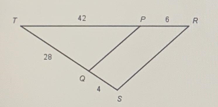 Determine whether the triangles are similar. If so, what is the similarity statement-example-1