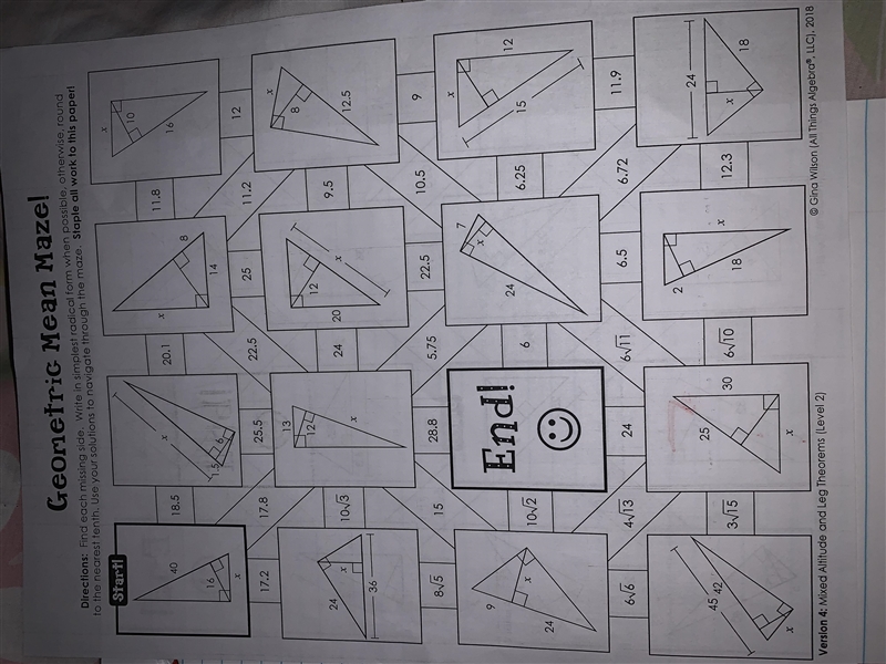 I need help with the back of the Geometric mean maze :(-example-1