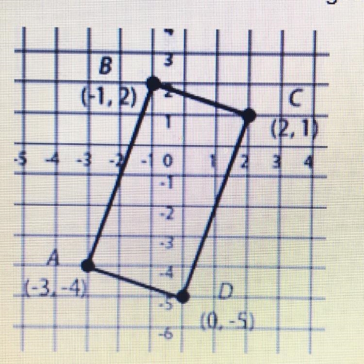 What is the area of the rectangle ABCD shown below? (Use the distance formula.) A-example-1