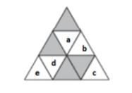 Write the pair of small triangles to be shaded for each line of symmetry.-example-1