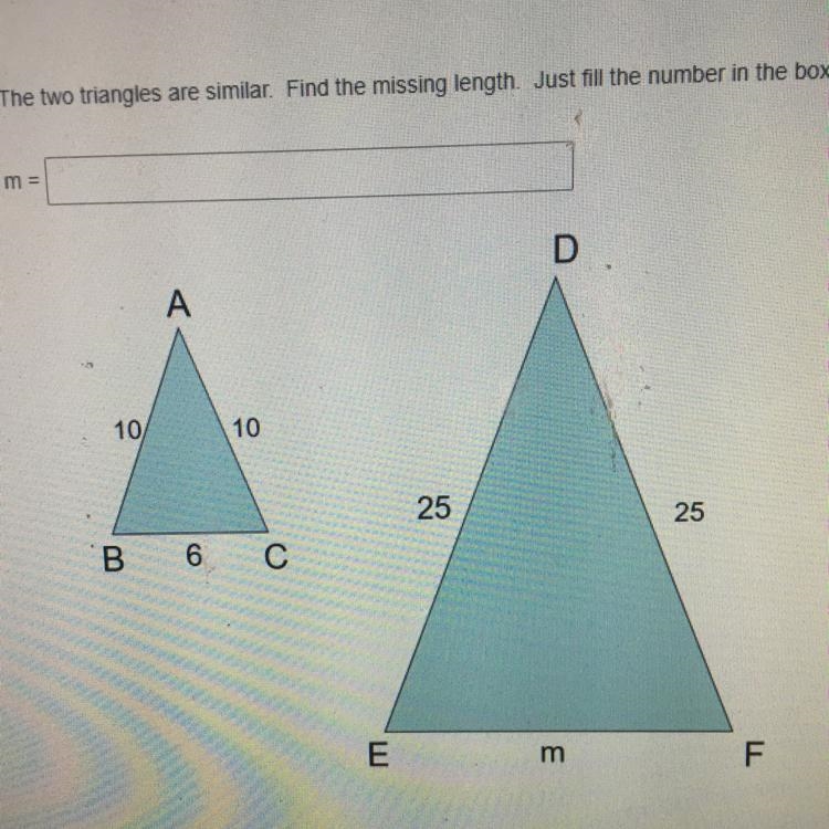 Find the missing length.-example-1