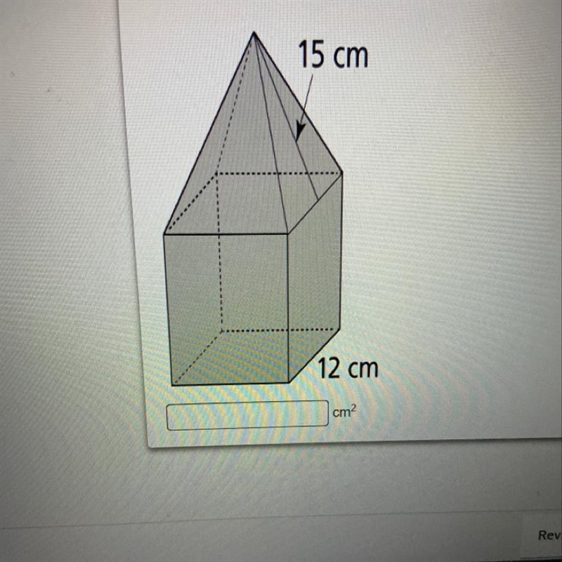 Graham carves a block of wood shaped like a cube with a square pyramid on top. How-example-1