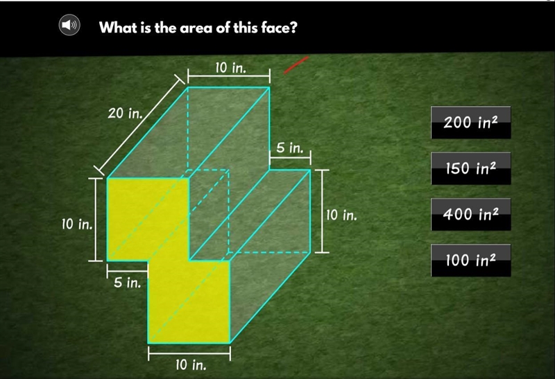 What is the area of this face?-example-1