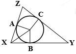 Given: Circumscribed △XYZ XY=7, YZ=8. ZX=5 Find: AX, BY, CZ-example-1