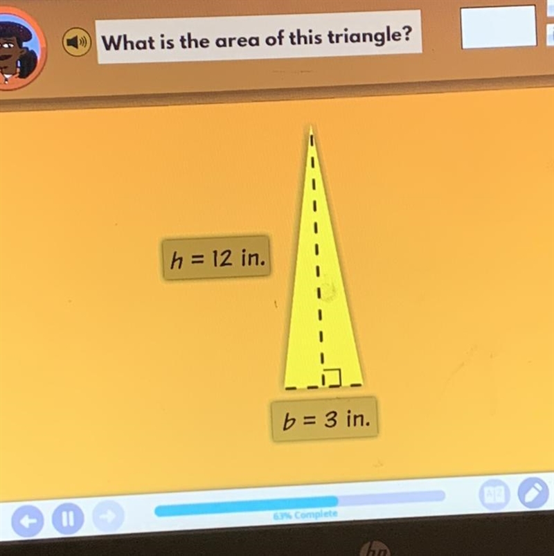 What is the area of this triangle plz help ASAP-example-1