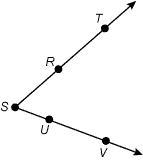 Which is a correct name for the angle shown A. TRS B. SRV C. TRV D. RSV-example-1