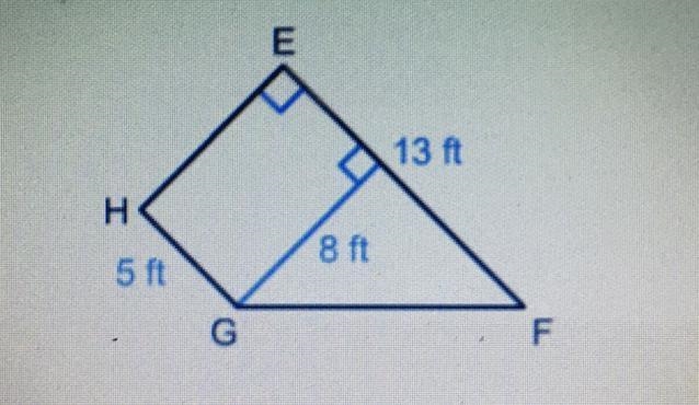 What is the area of trapezoid EFGH?-example-1