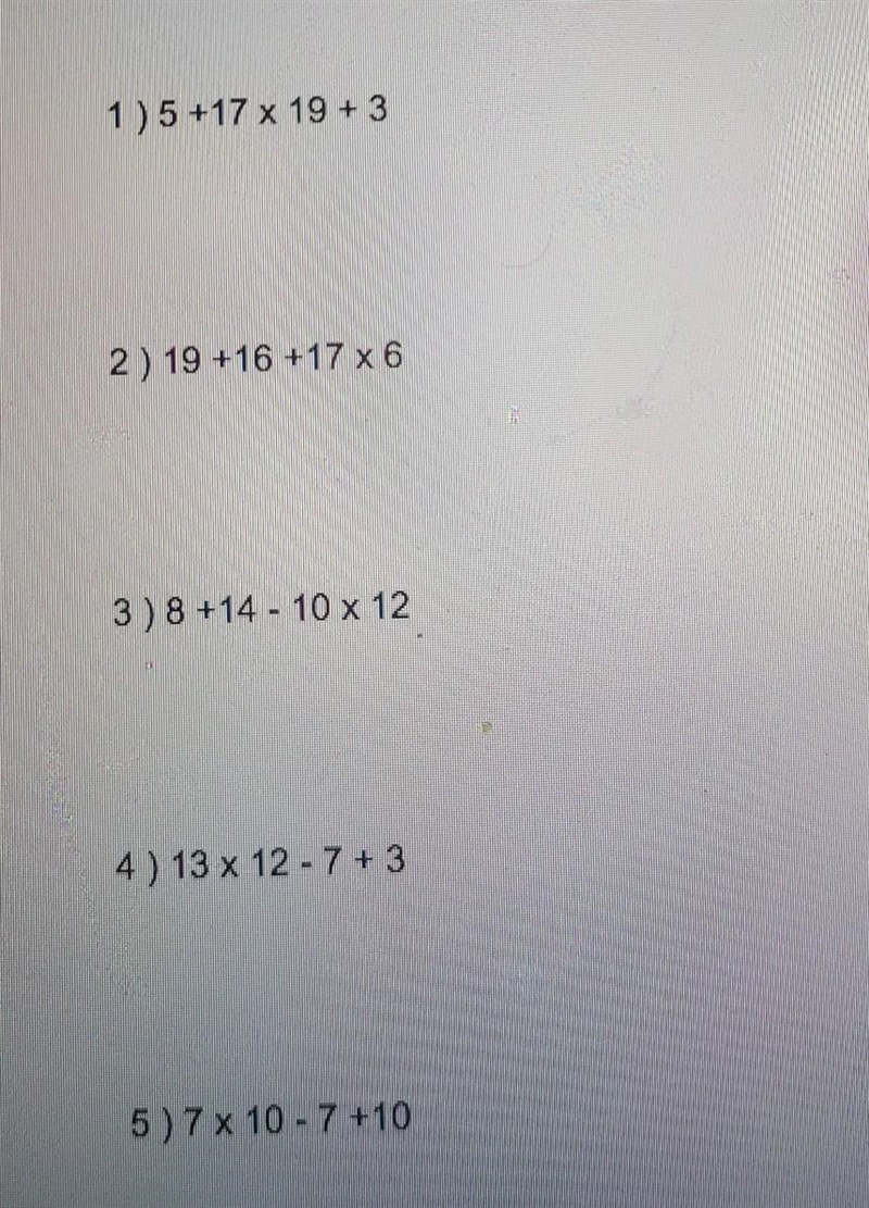 1) P - Parentheses 2) E - Exponents (Powers and Square Roots) 3) MD - Multiplication-example-1