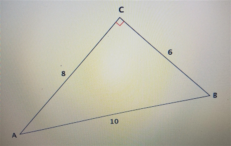 Using the right triangle below, find the cosine of angle A.-example-1