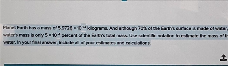 Must use scientific notation to answer this qestion thanks and fo you best​-example-1