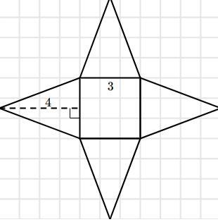 Surface area of a pyramid with 3 and 2-example-1