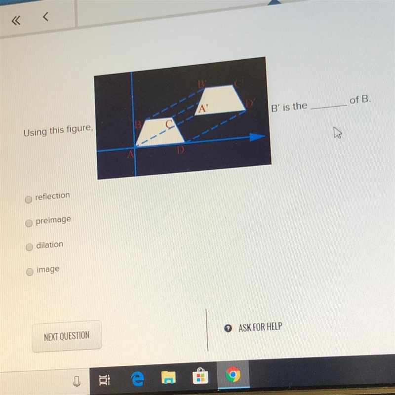 Using this figure B is the ____ of B-example-1