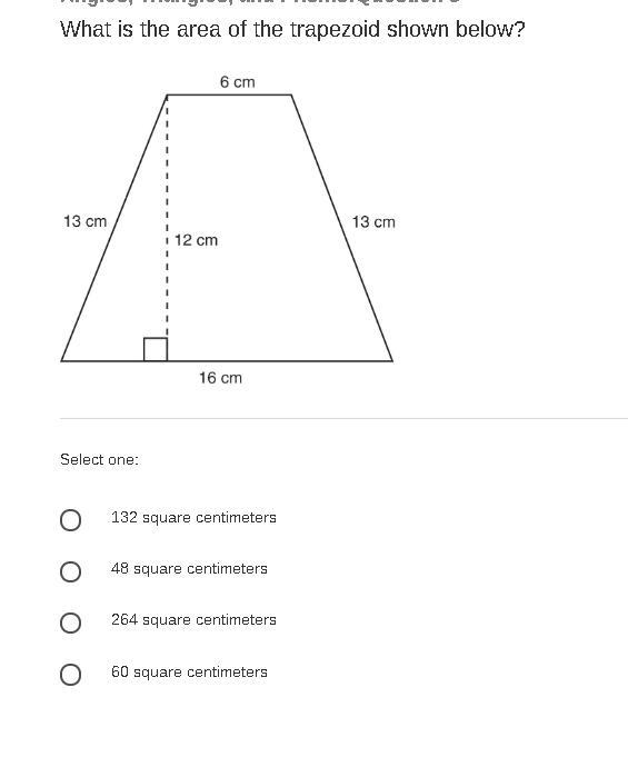 What is the area of the trapezoid shown below?-example-1