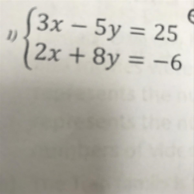 Solve the system by elimination-example-1