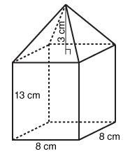 What is the volume of the figure below?-example-1