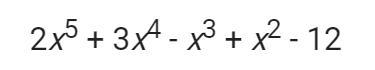 Please help! What is the coefficient of the term of degree 4 in the polynomial below-example-1