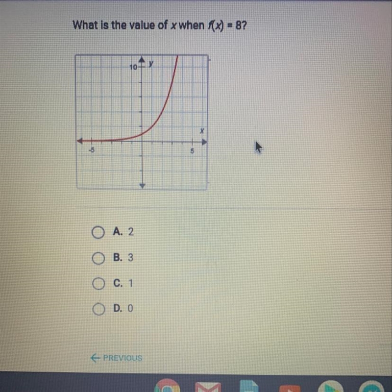 What is the value of d when f(x)=8-example-1