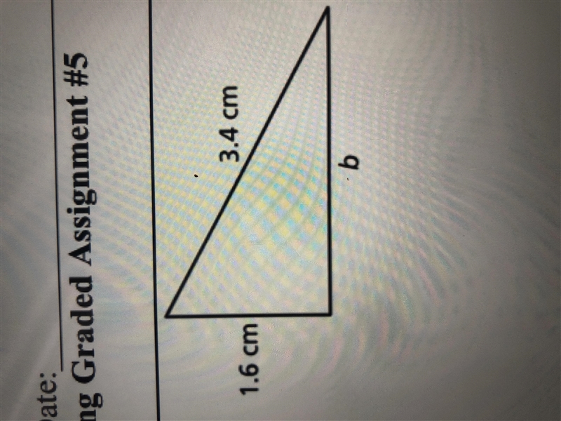 Find the missing length of the triangle-example-1