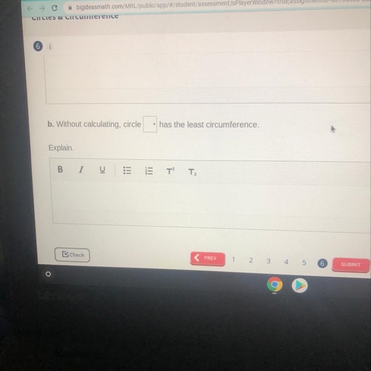 20 POINTS PLEASE HELP ME. last question REASONING Consider the circles A, B, C, and-example-1