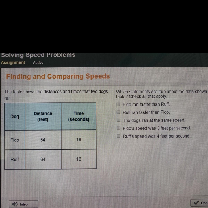 Which statements are true ab table? Check all that apply I need this quick pls-example-1