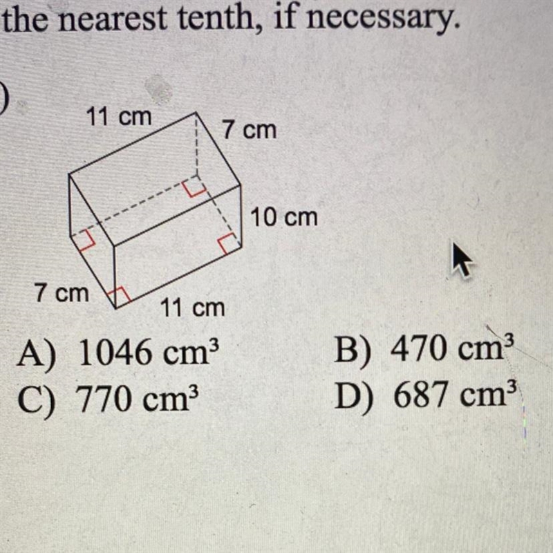 Find the volume ! Please help ASAP round to nearest tenth of necesssry ! Please explain-example-1