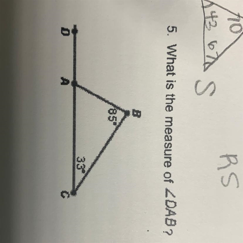 What is the measure of DAB ?-example-1