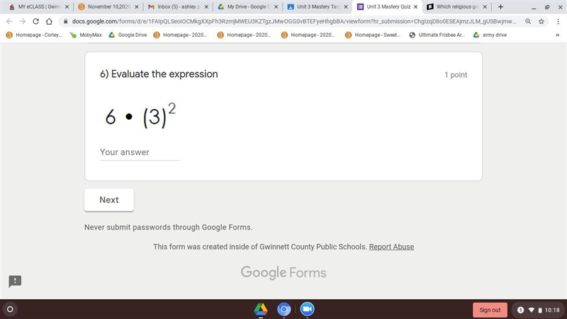 Evaluate the equation below-example-1