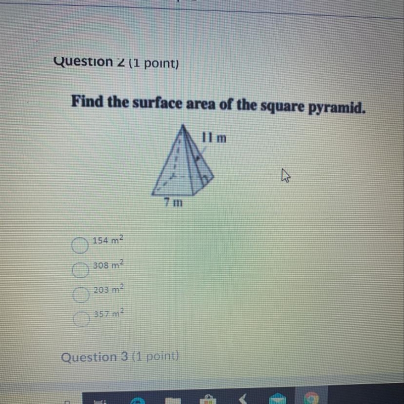 Find the surface area of the square pyramid-example-1