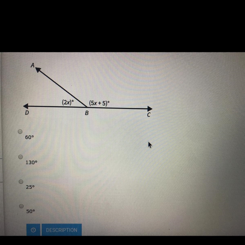 Find the value of x (2x) (5x +15)-example-1