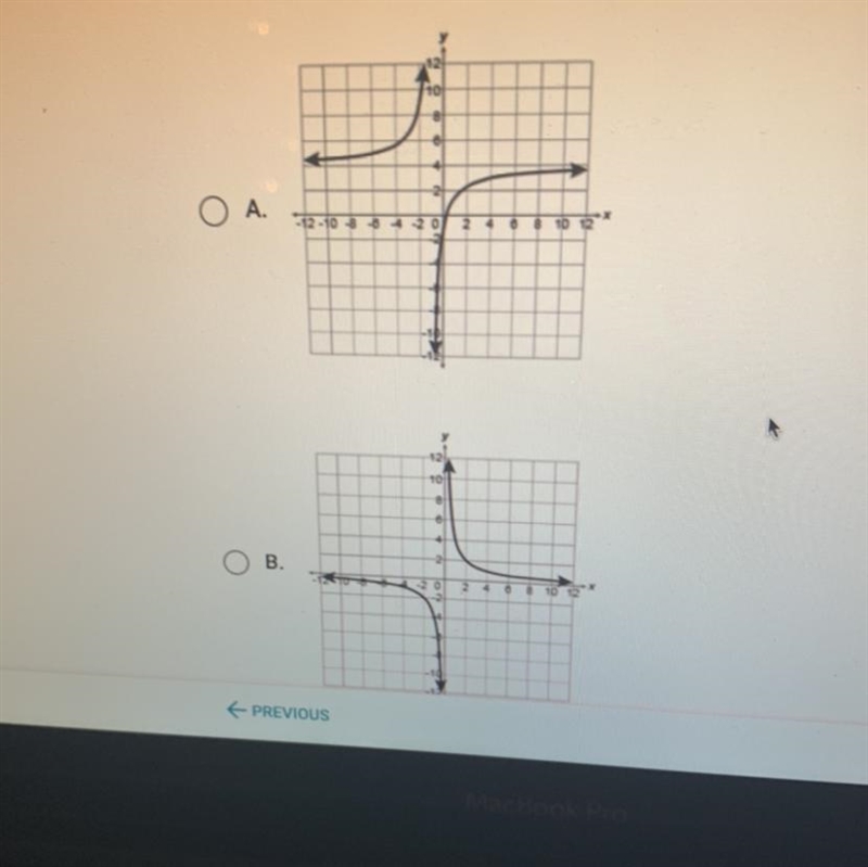 For a function p(x), as |x|—> infinity then p(x)—> 3. Which of the following-example-1