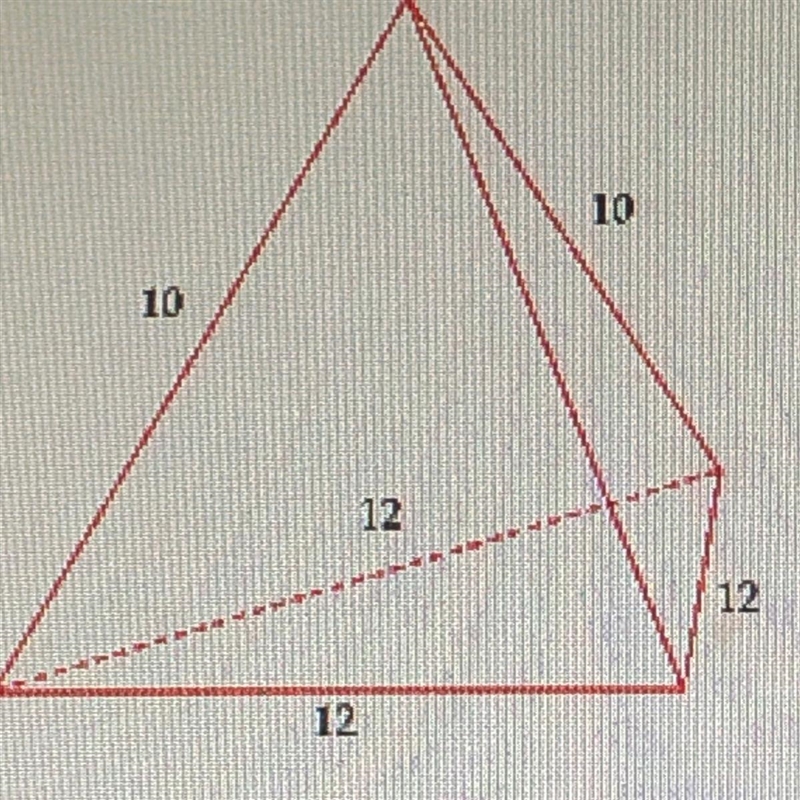 Find the lateral area for the pyramid with the equilateral base A: 144 sq. units B-example-1