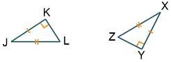 Make a conjecture about the diagram below. Do you think you can conclude that △JKL-example-1