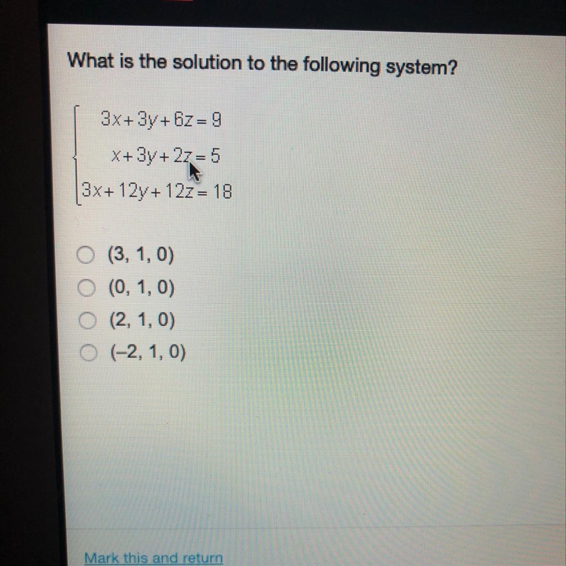 What is the solution to the following system?-example-1