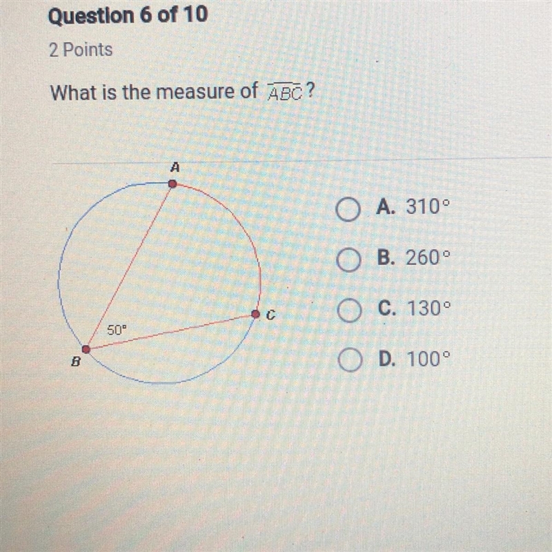 What is the measure of ABC?-example-1