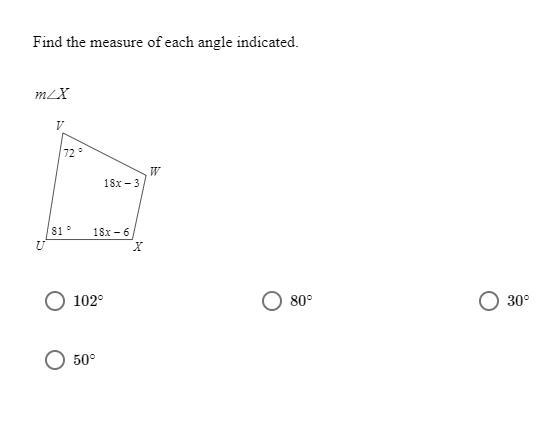 Find the measure of each angle indicated.-example-1