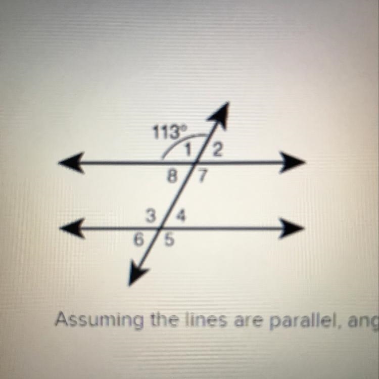 Assuming the lines are parallel angel 4 corresponds with angle ___-example-1