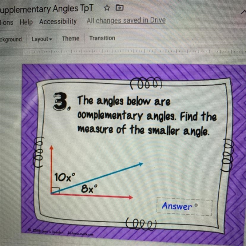 How would I find the angles measure?-example-1