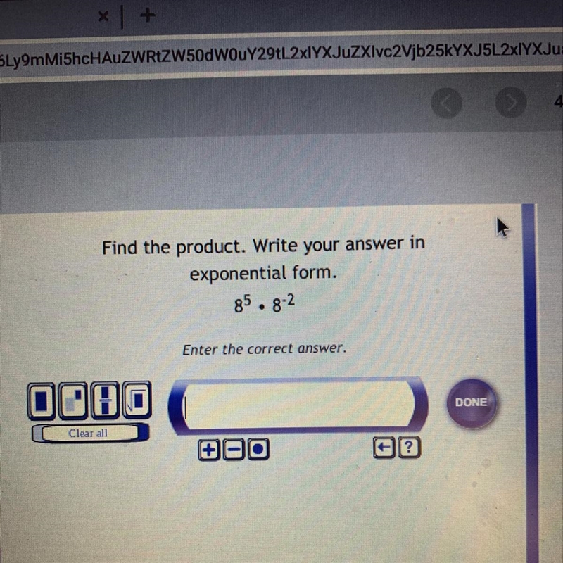 Find the product. write your answer in exponential form.-example-1