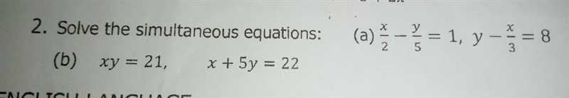 Pls solve the simultaneous equation in the attachment.-example-1